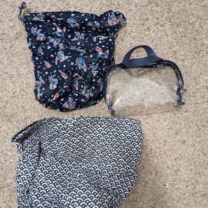 Vera Bradly Holiday Owl Ditty Bag